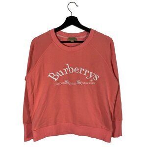 Burberry Women's embroidered logo short sweater pink